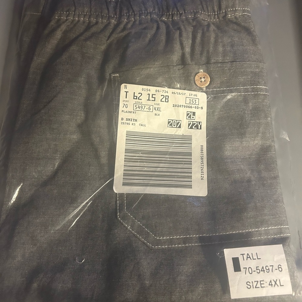 NIP King Size 100% Cotton Shorts Size 4XL